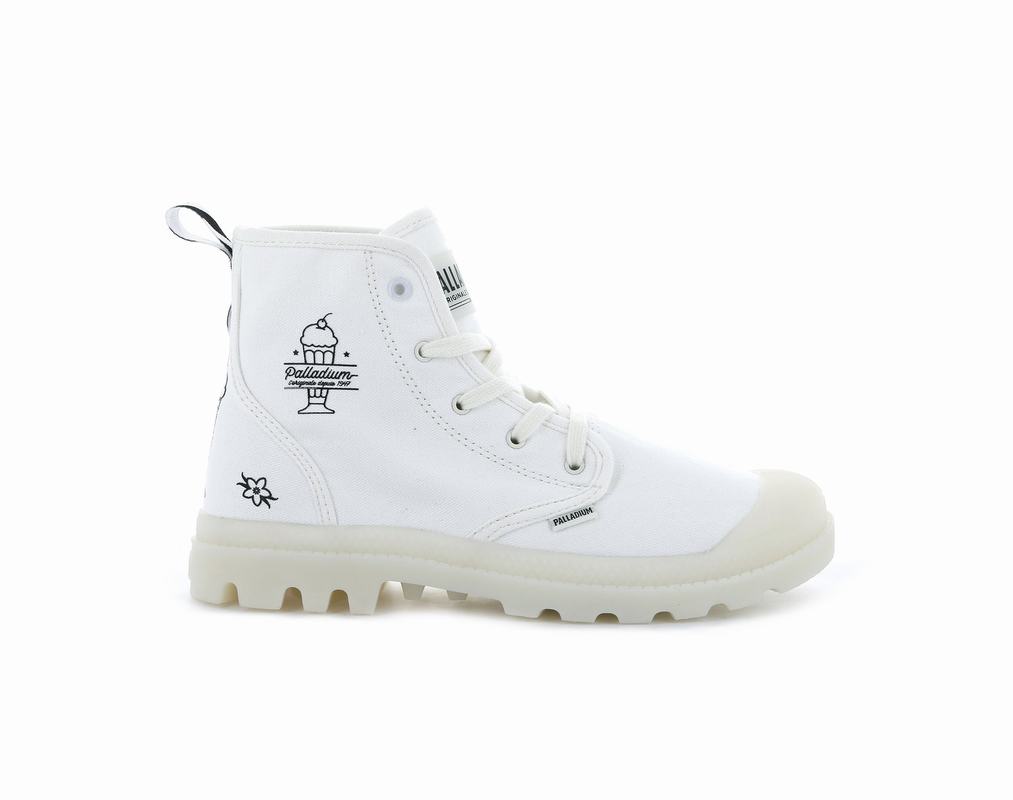 Botas Palladium Pampa Hi Shake Mujer - Blancas ||BZQN-85674||